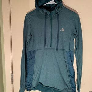 Blue/green Adidas quarter zip